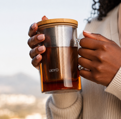 Ukiyo Wood - Glass & Stainless Steel Tea Infuser